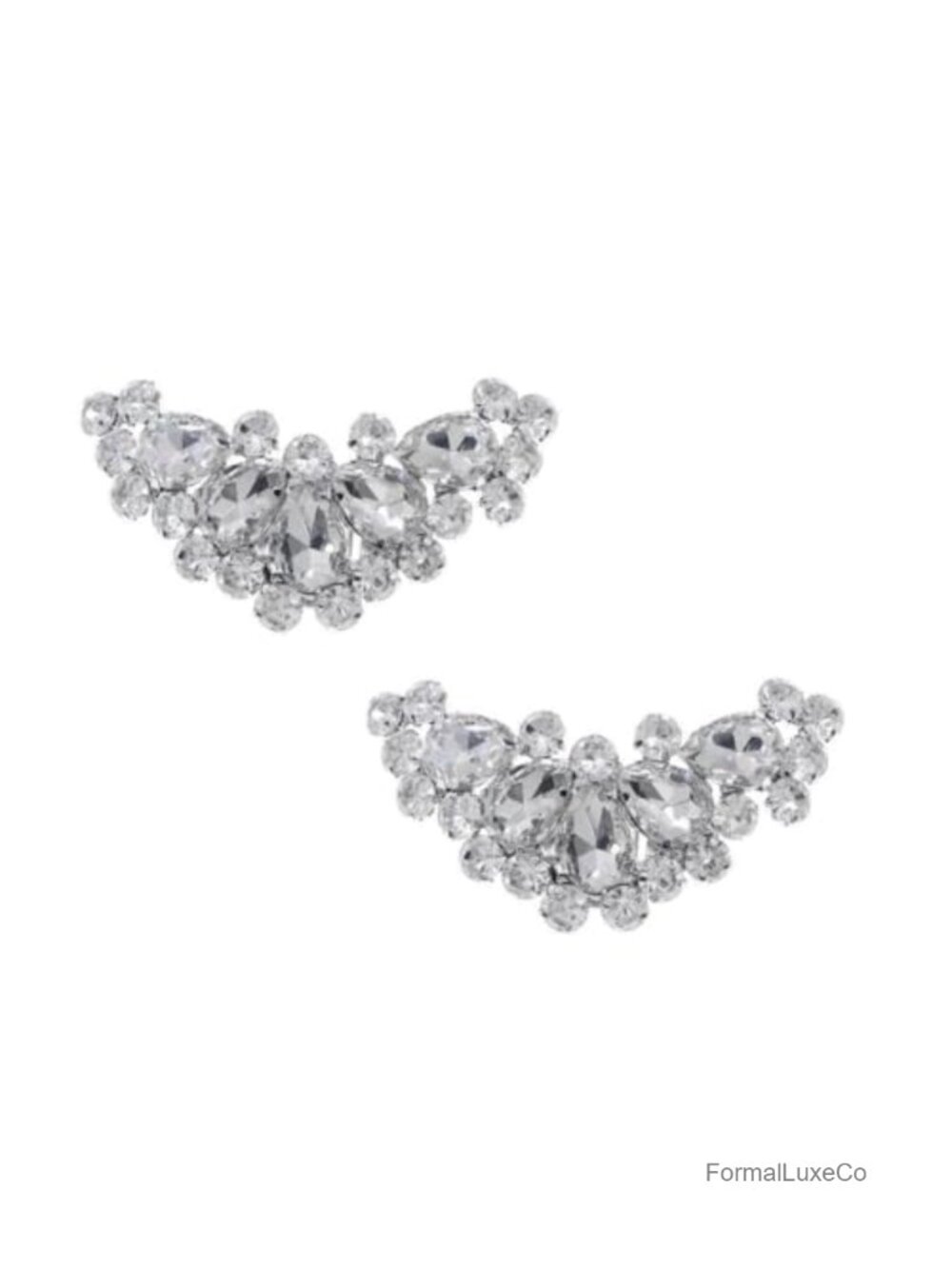 Rhinestone Shoe Clips Detachable Crystal Heels Shoe Buckle Accessories for